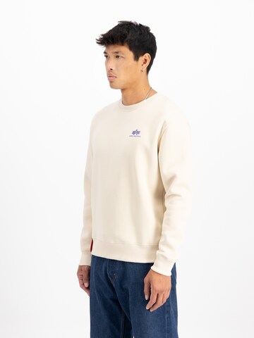 Felpa di ALPHA INDUSTRIES in beige: frontale