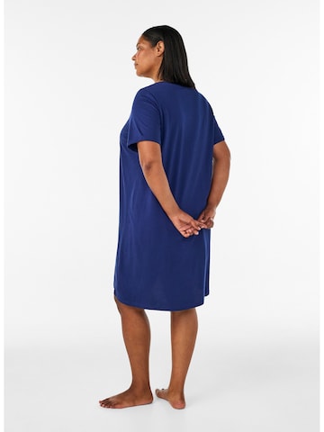 Chemise de nuit 'Mally' Zizzi en bleu