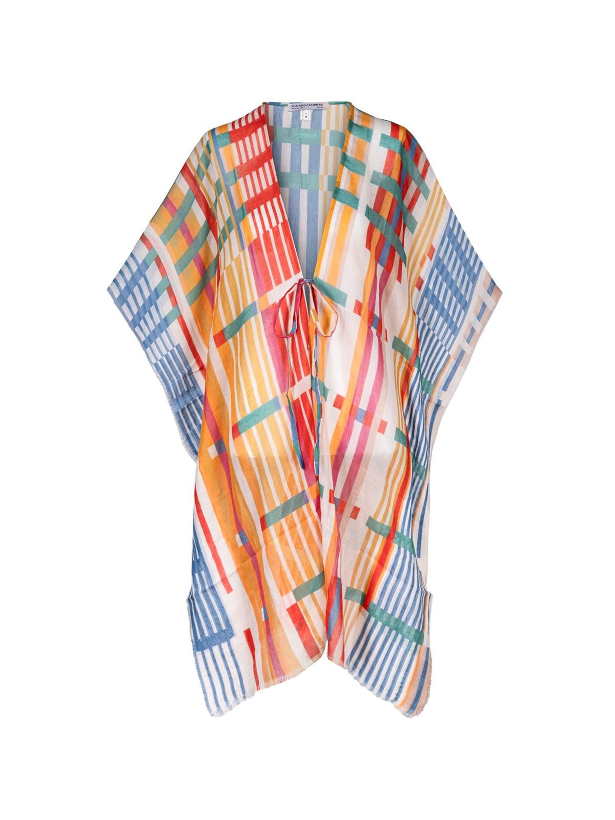 SILK & CASHMERE Kimono‌‌‌‌‌‌‌‌‌ in Blau: Vorderseite