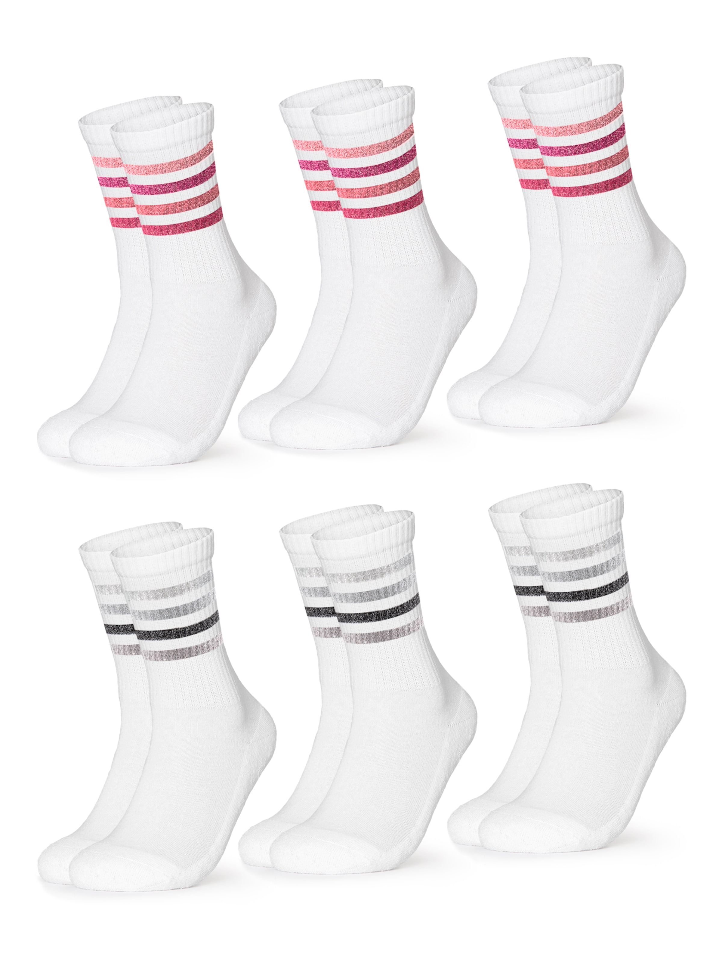 Occulto - Calcetines deportivos 'Steffi' en blanco: frente