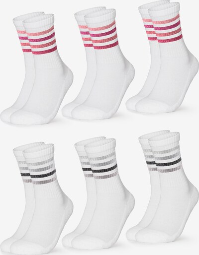 Occulto Socken 'Steffi' in mischfarben / weiß, Produktansicht