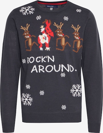 Pull-over 'Rudolph' BLEND en bleu : devant