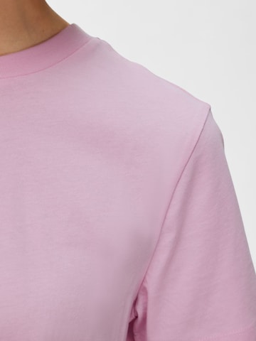 SELECTED FEMME - Camiseta 'MY ESSENTIAL' en rosa