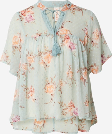 ONLY Bluse 'AIDA ELISA' i grøn: forside