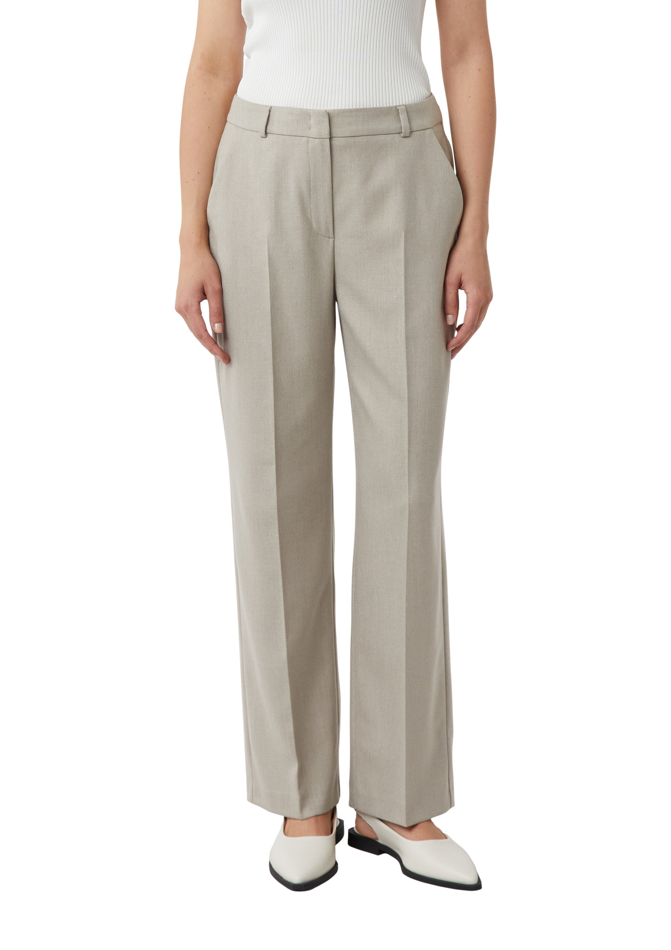 COMMA Regular Pants in Beige
