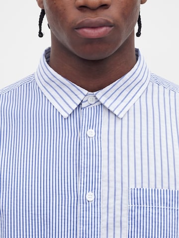 Pepe Jeans Comfort fit Button Up Shirt 'ROMA' in Blue