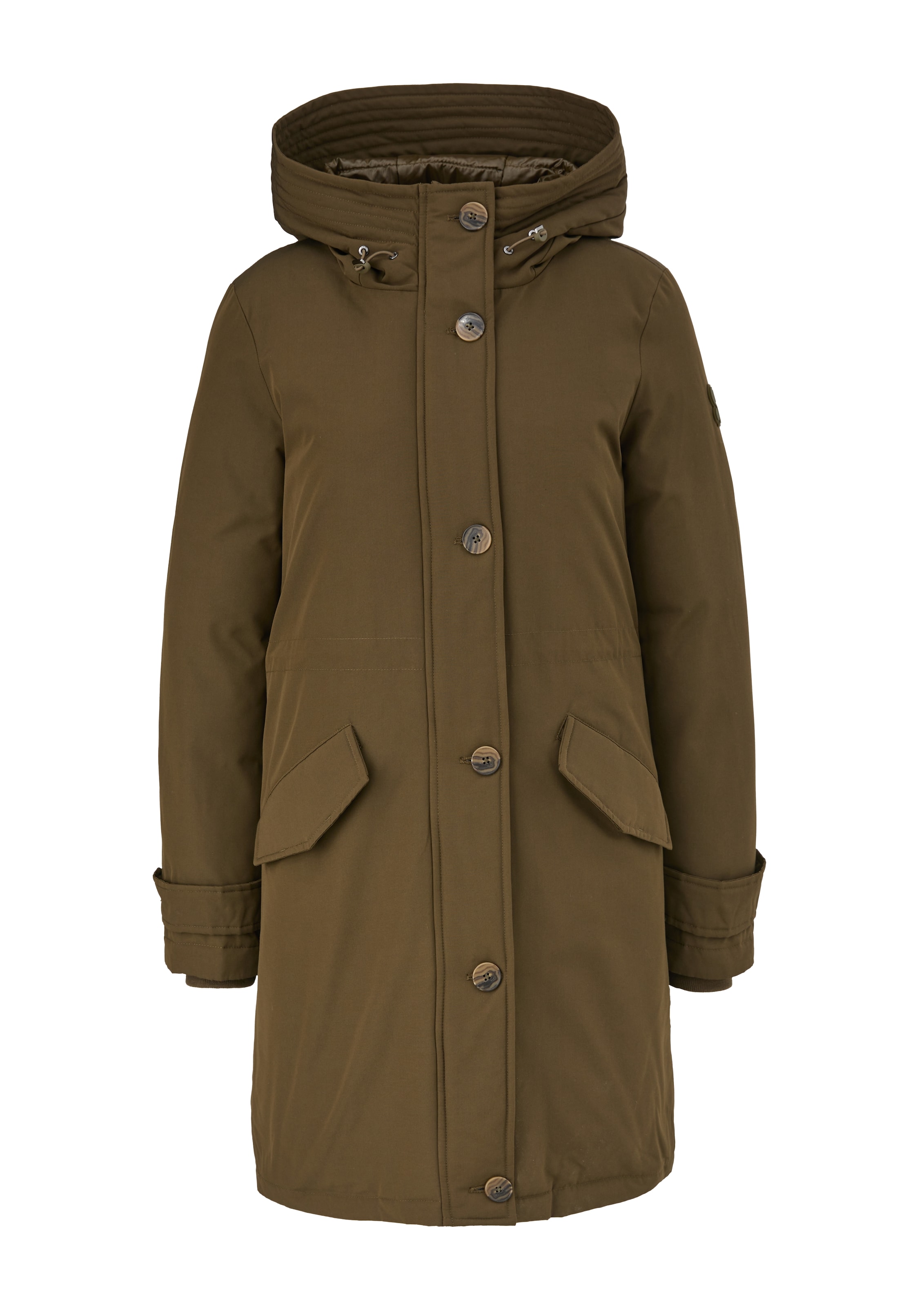 Parka invernale di s.Oliver in verde: frontale