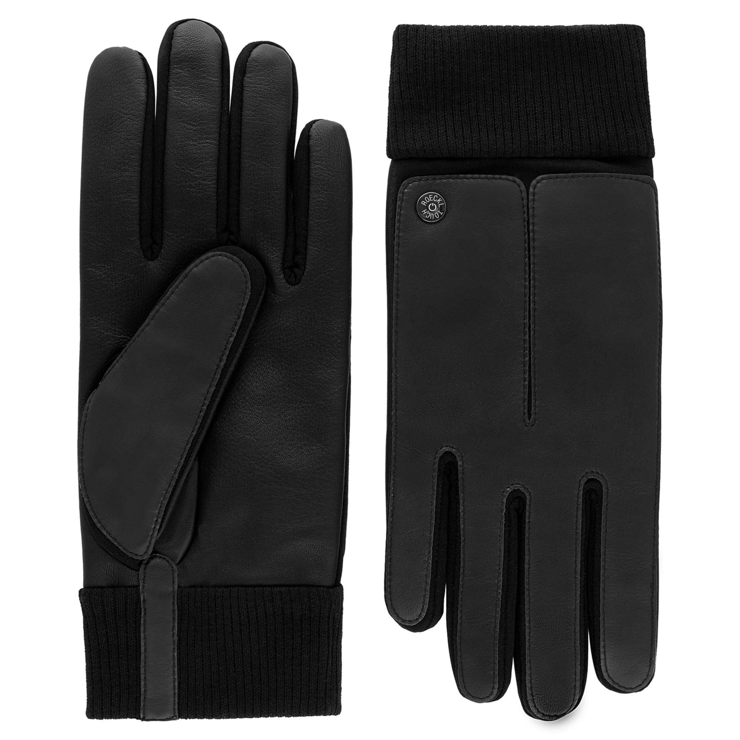 Roeckl Lederhandschuhe 'KOPENHAGEN TOUCH' in Schwarz: Vorderseite