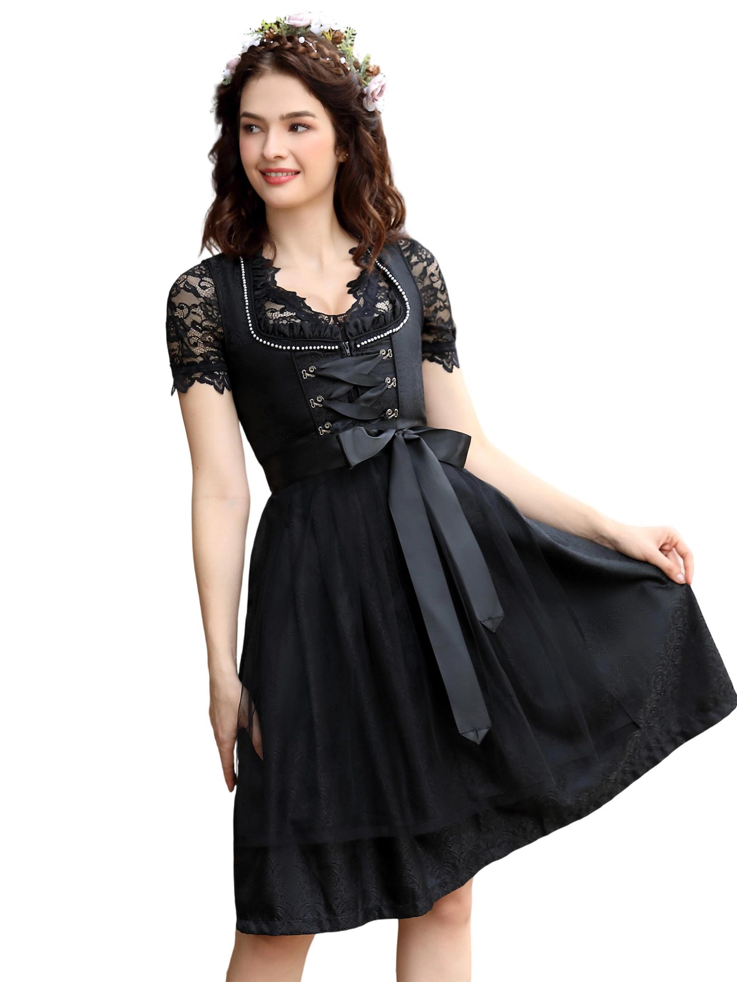 Yesfashion Dirndl in Black