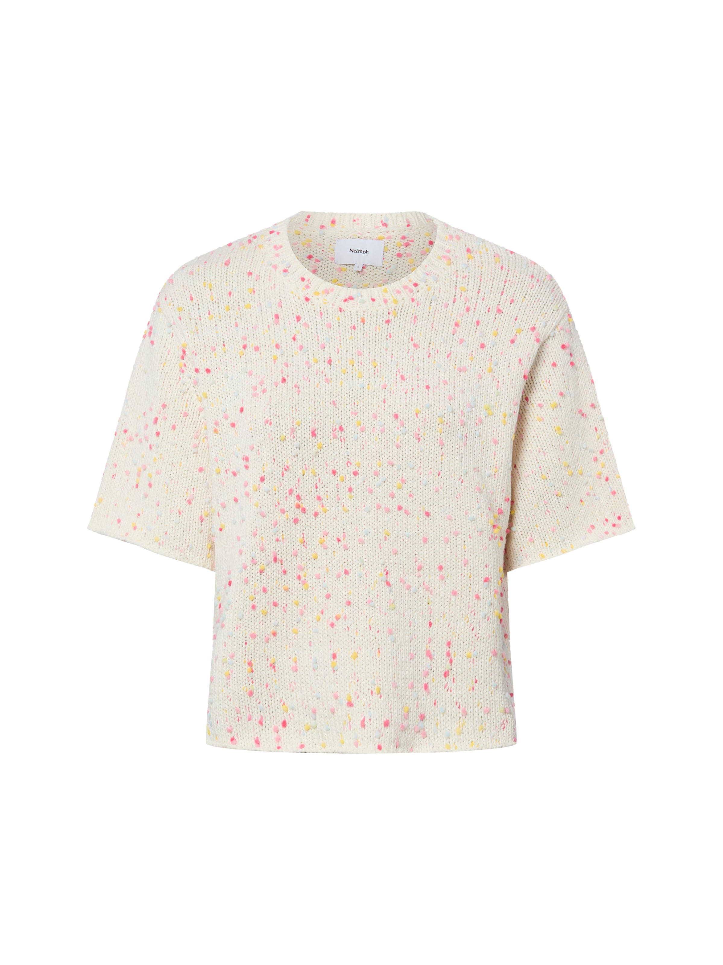 Pull-over 'Nepsa' NÜMPH en beige : devant