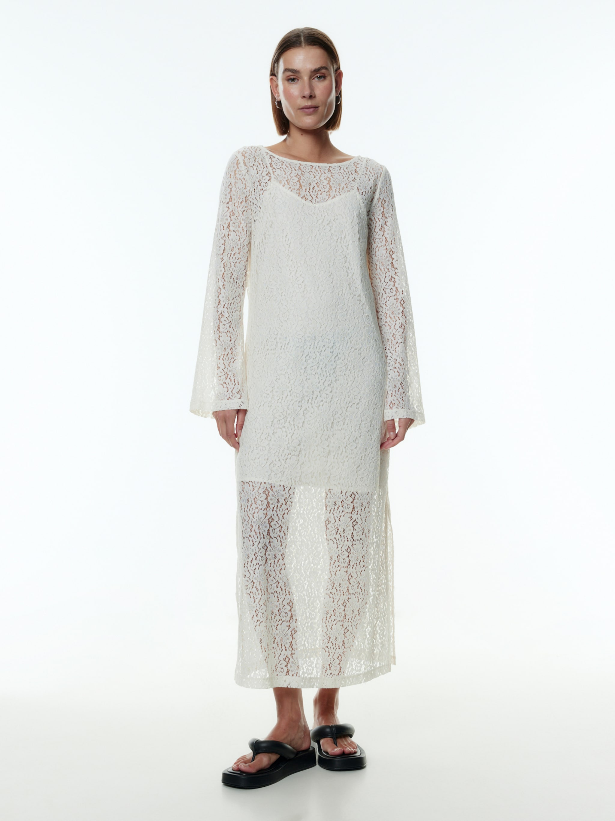 EDITED Jurk 'Flora' Offwhite