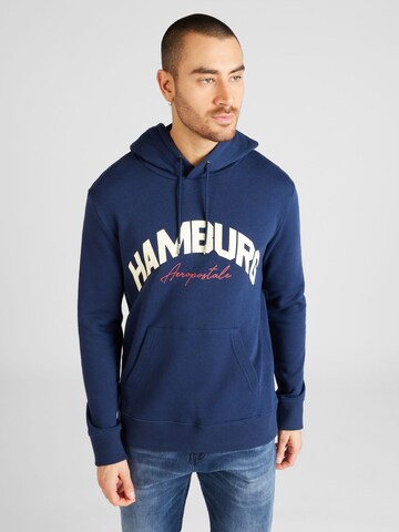 AÉROPOSTALE Sweatshirt 'HAMBURG' in Blau: Vorderseite