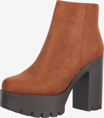 Bottines Elara en marron : devant