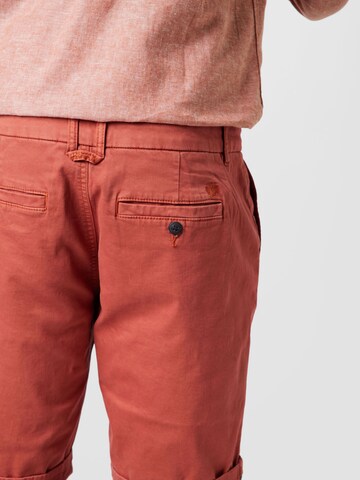 CAMP DAVID Regular Chinohose in Rot