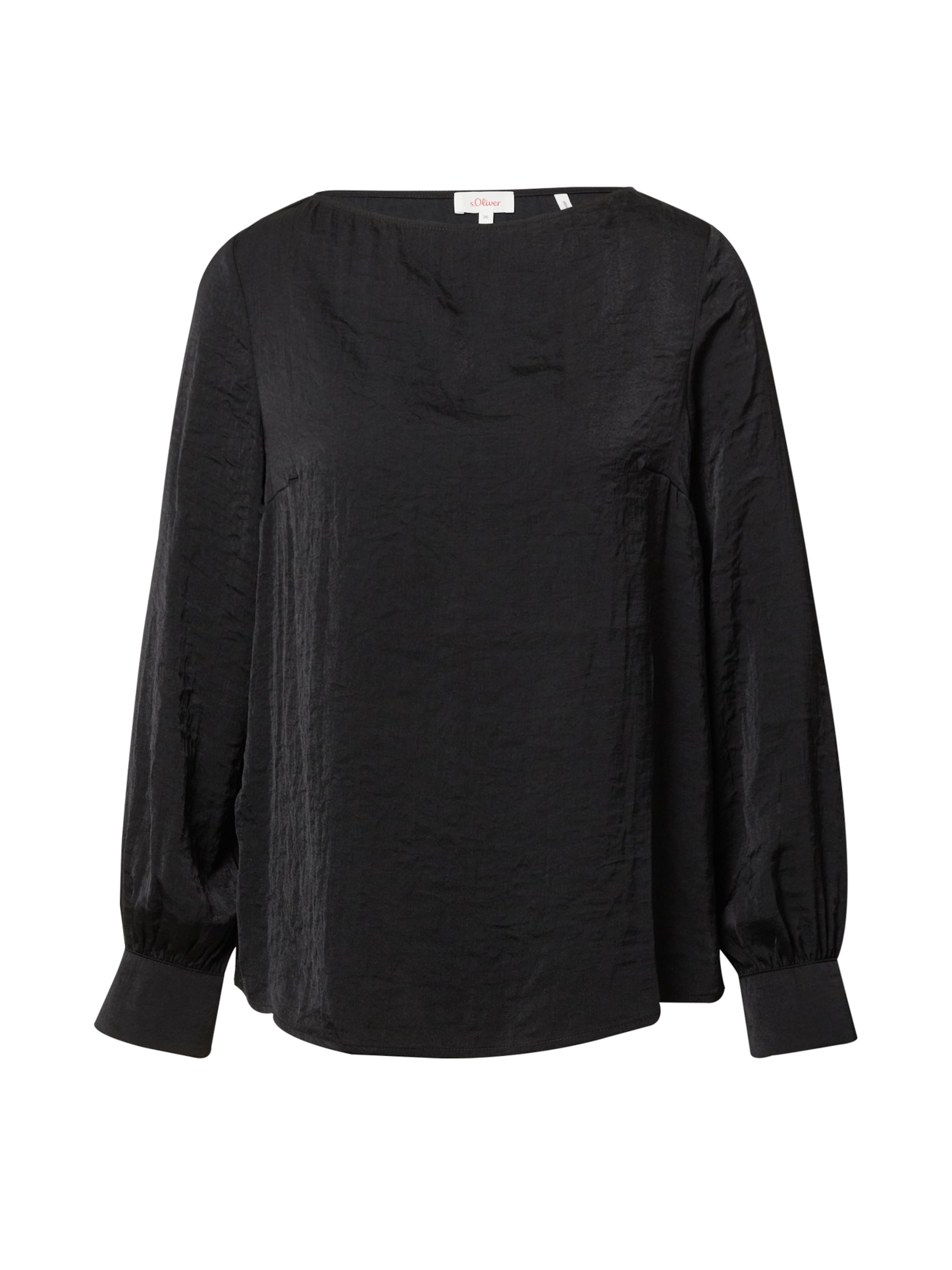 s.Oliver Blouse in Zwart: voorkant