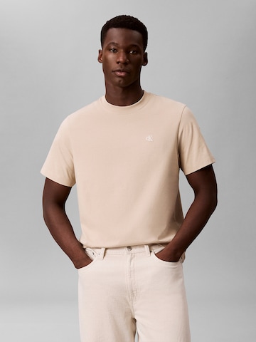 Calvin Klein Jeans Shirt in Beige: voorkant
