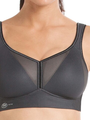 ANITA Bralette Bra 'air control DeltaPad' in Grey