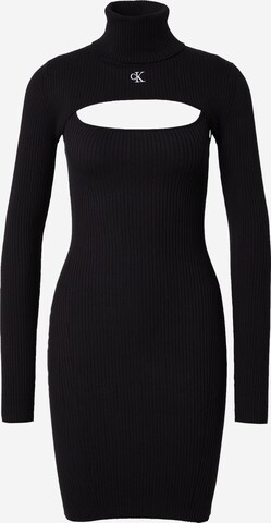 Calvin Klein Jeans Knit dress in Black: front