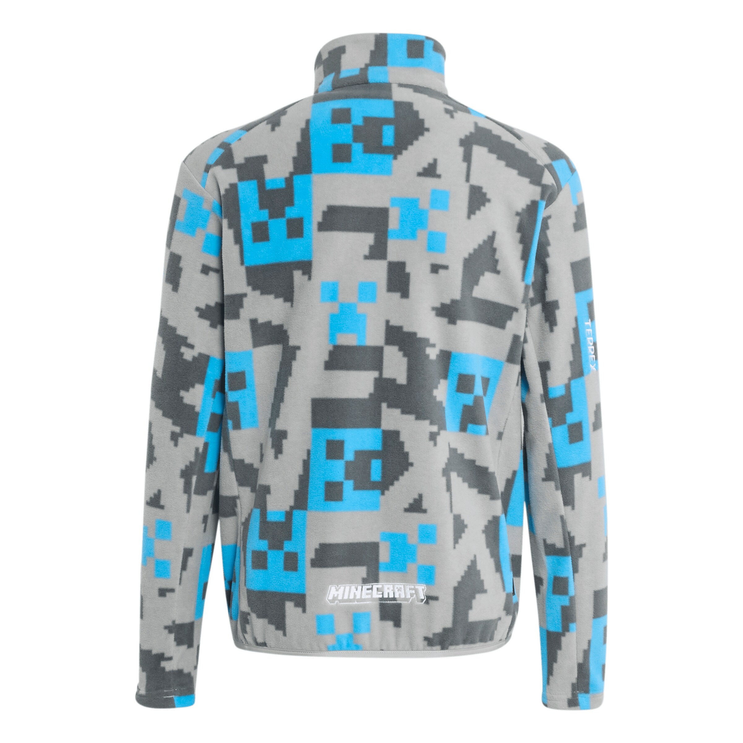ADIDAS TERREXTehnička flis jakna 'Adidas x Minecraft' - siva boja
