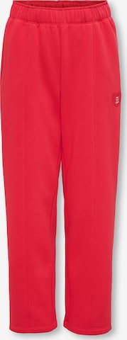 ONLY GIRLS Regularen Hlače 'KOGEVISA' | rdeča barva: sprednja stran