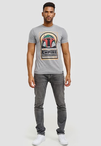Recovered Shirt 'Star Wars Boba Fett Empire Strikes Back' in Grey