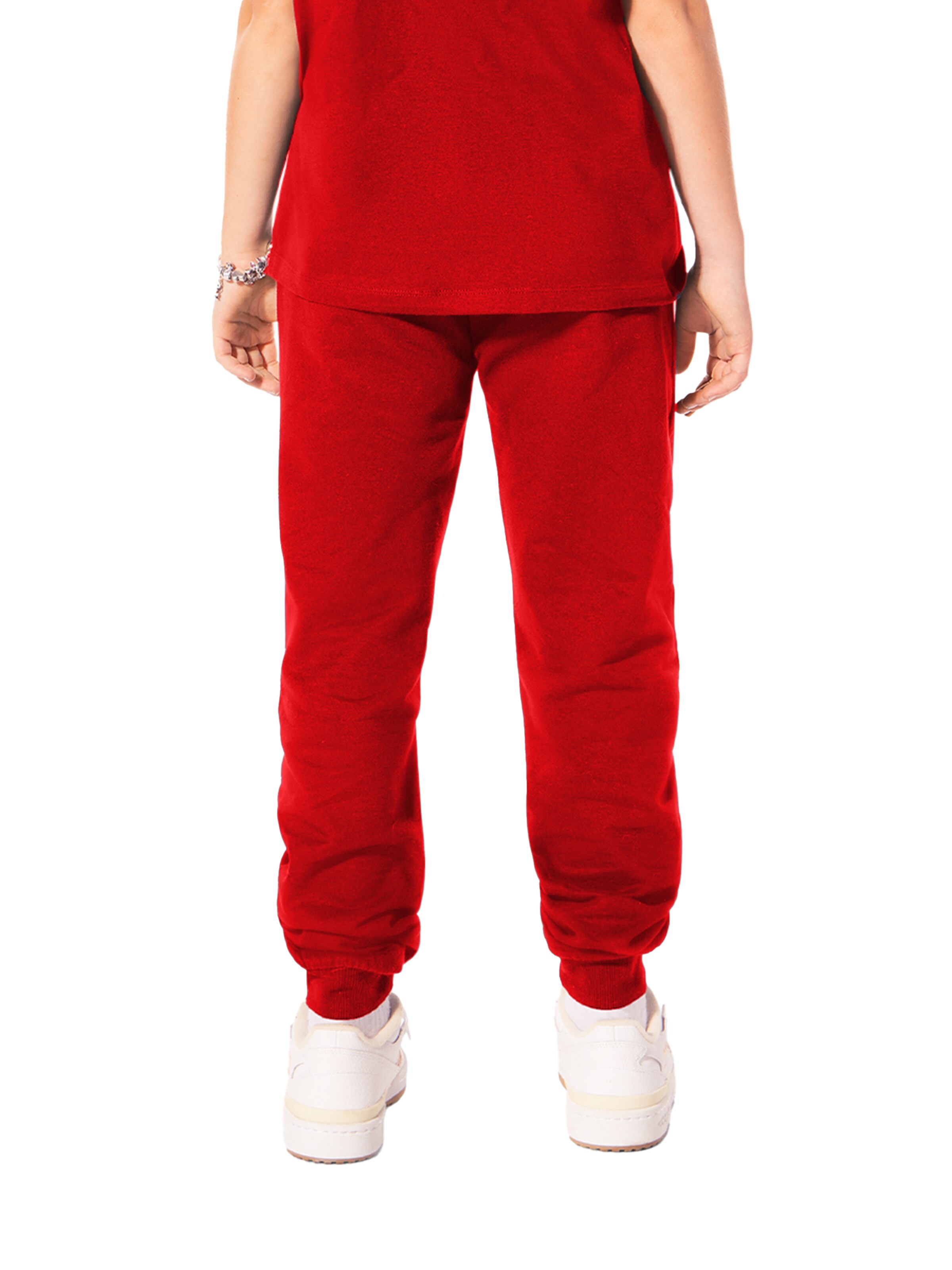 FC BAYERN MÜNCHEN Tapered Pants 'Essentials' in Red