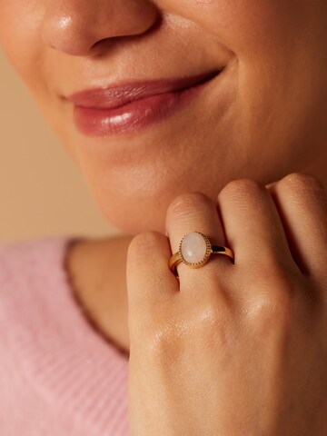 Lucardi Ring in Goud: voorkant