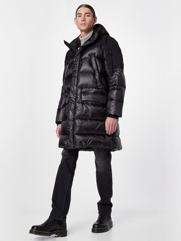 REPLAY Winter Jacket in Black: front