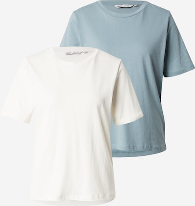 ONLY Paita 'ONLONLY' värissä savunsininen / valkoinen, Tuotenäkymä