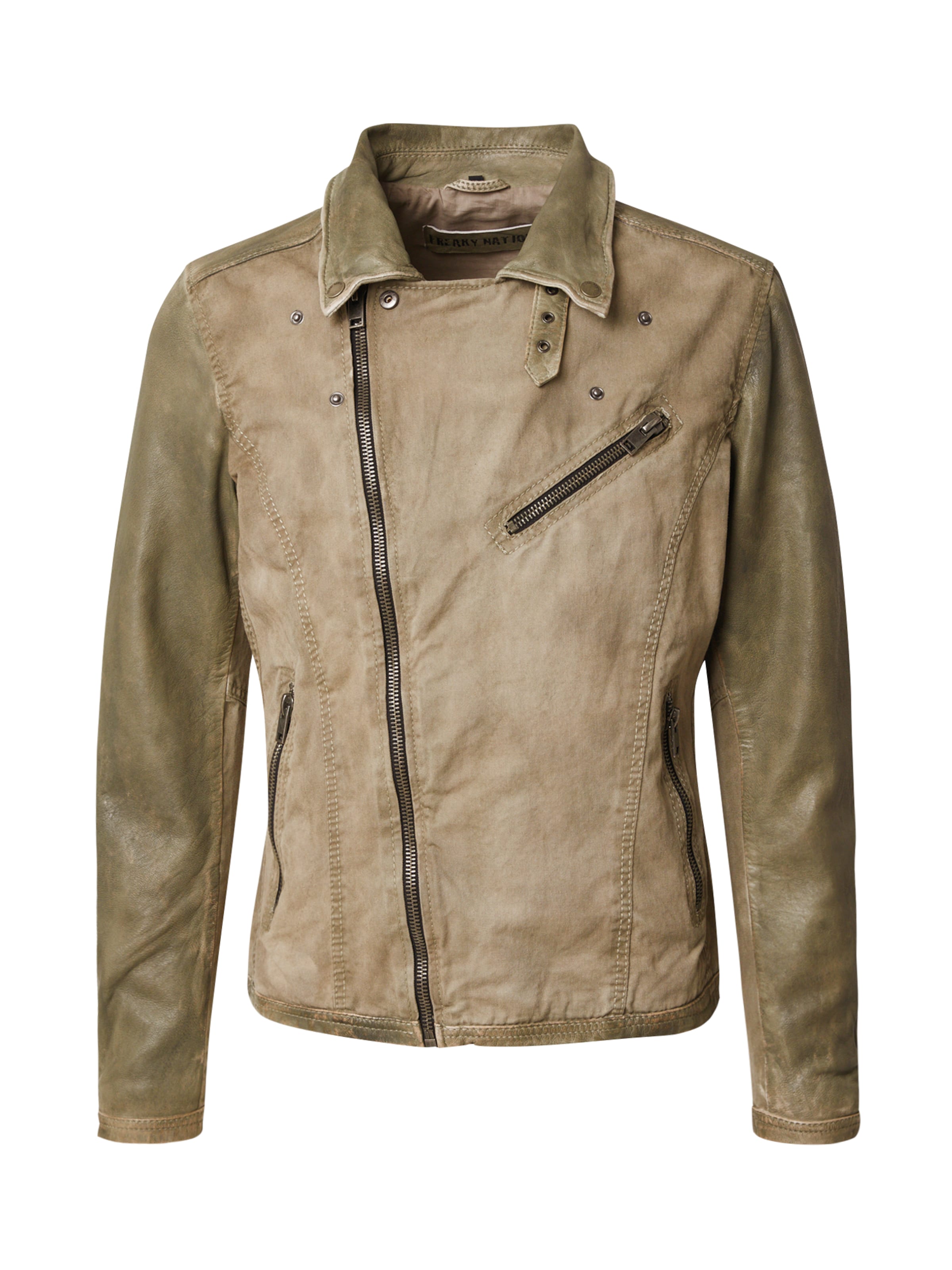 Veste mi-saison 'Capery' FREAKY NATION en vert : devant