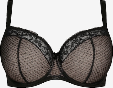 Soutien-gorge '1078' Vivisence en noir : devant