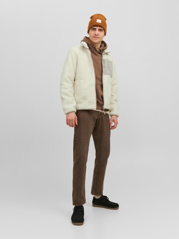 JACK & JONES Fleecejakke 'Vesterbro' i beige