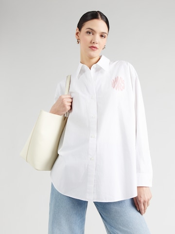 HUGO Μπλούζα 'Elisana' σε λευκό: μπροστά