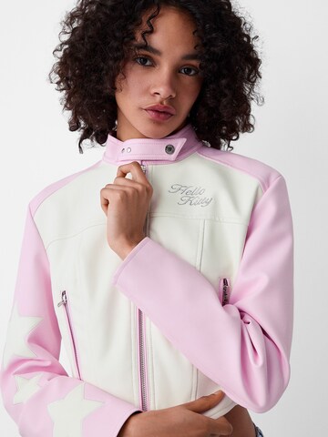 Veste mi-saison Bershka en rose