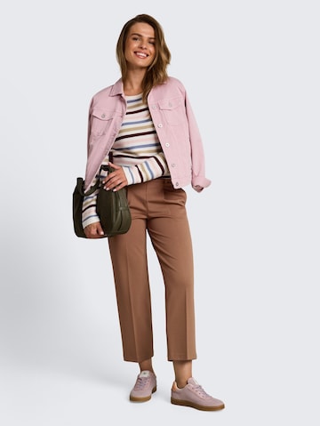 TOM TAILOR Regular Pleat-front trousers in Brown