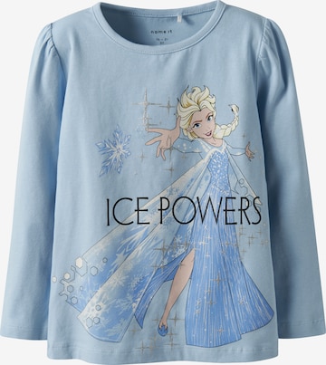 mėlyna NAME IT Marškinėliai 'NMFOSMA FROZEN': priekis