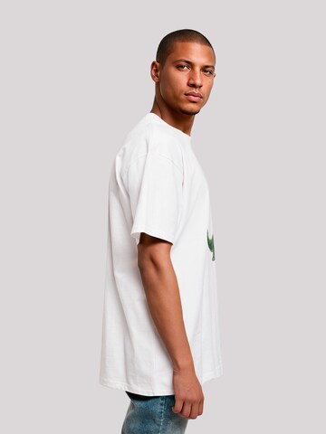 F4NT4STIC Shirt 'Süßer grüner Dino' in Wit