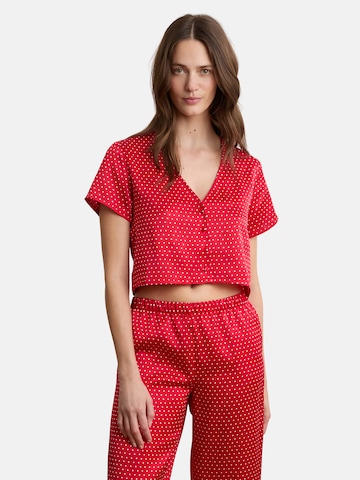 Camicia da notte 'MON COEUR' di ETAM in rosso