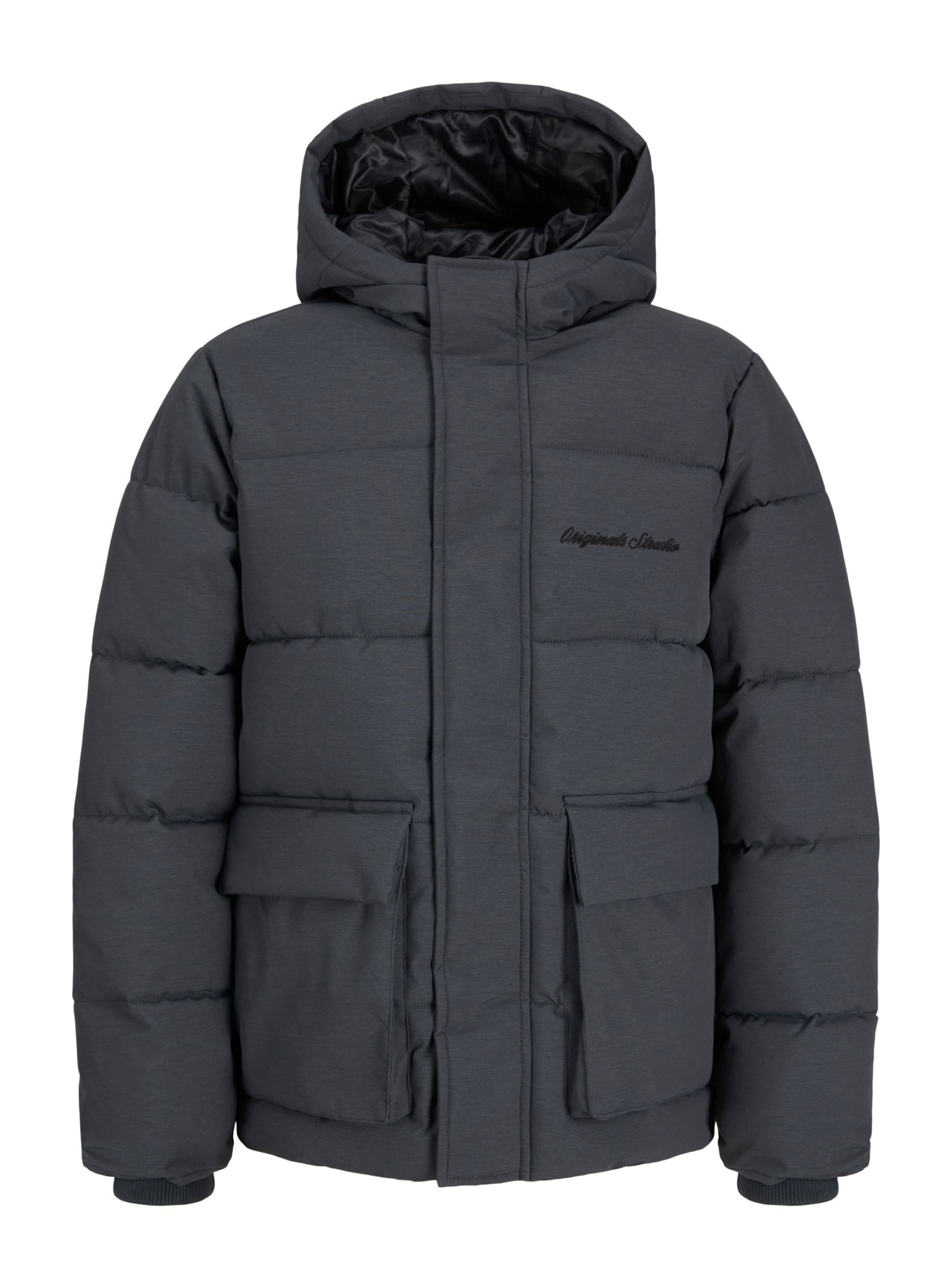 Jack & Jones Junior Winterjas 'JORNorrebro' in Grijs: voorkant
