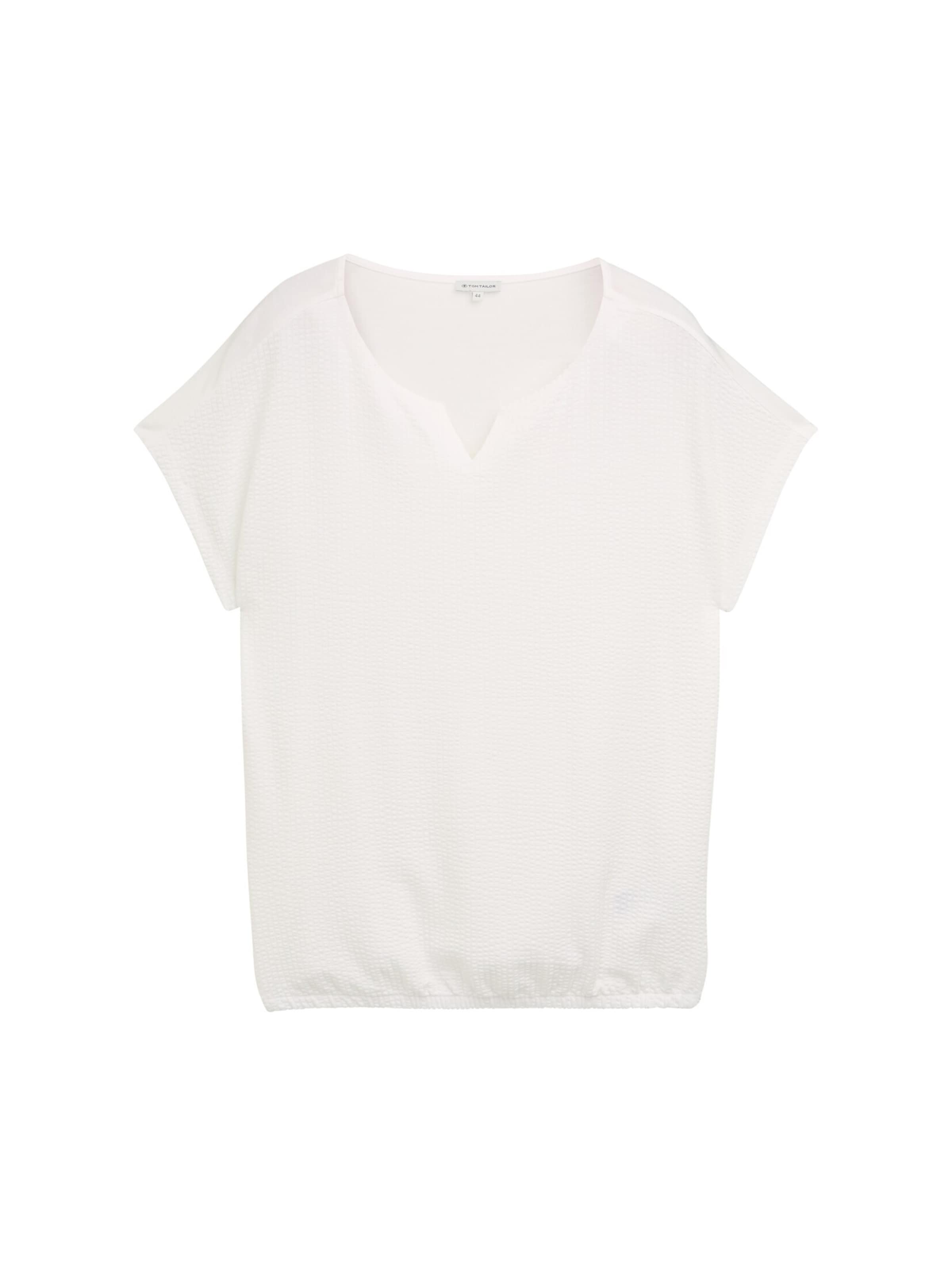balts Tom Tailor Women + T-Krekls: no priekšpuses