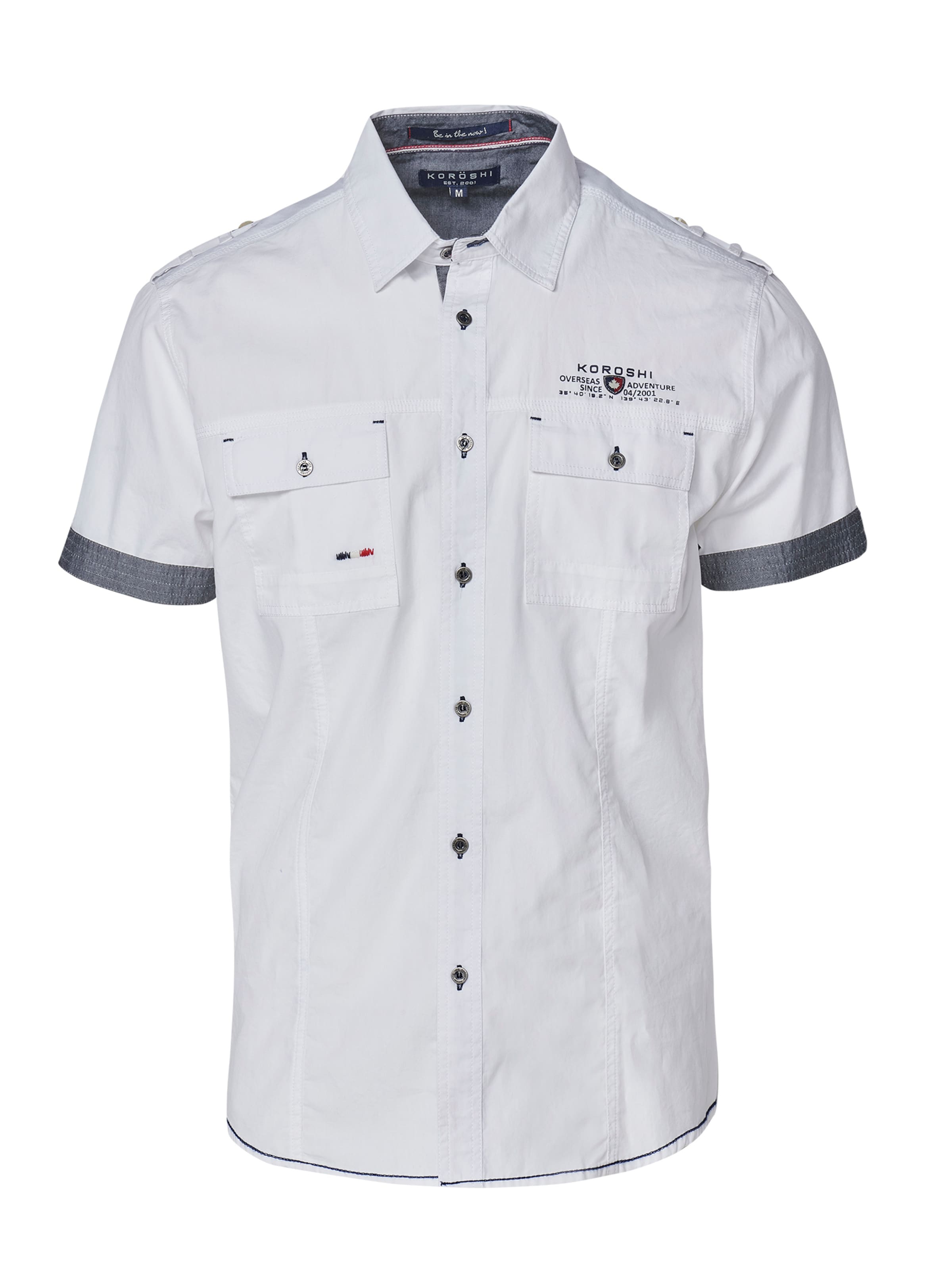 Coupe regular Chemise KOROSHI en blanc : devant