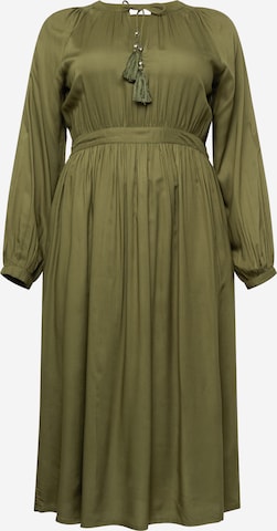 Guido Maria Kretschmer Curvy Shirt Dress 'Mirell' in Green: front