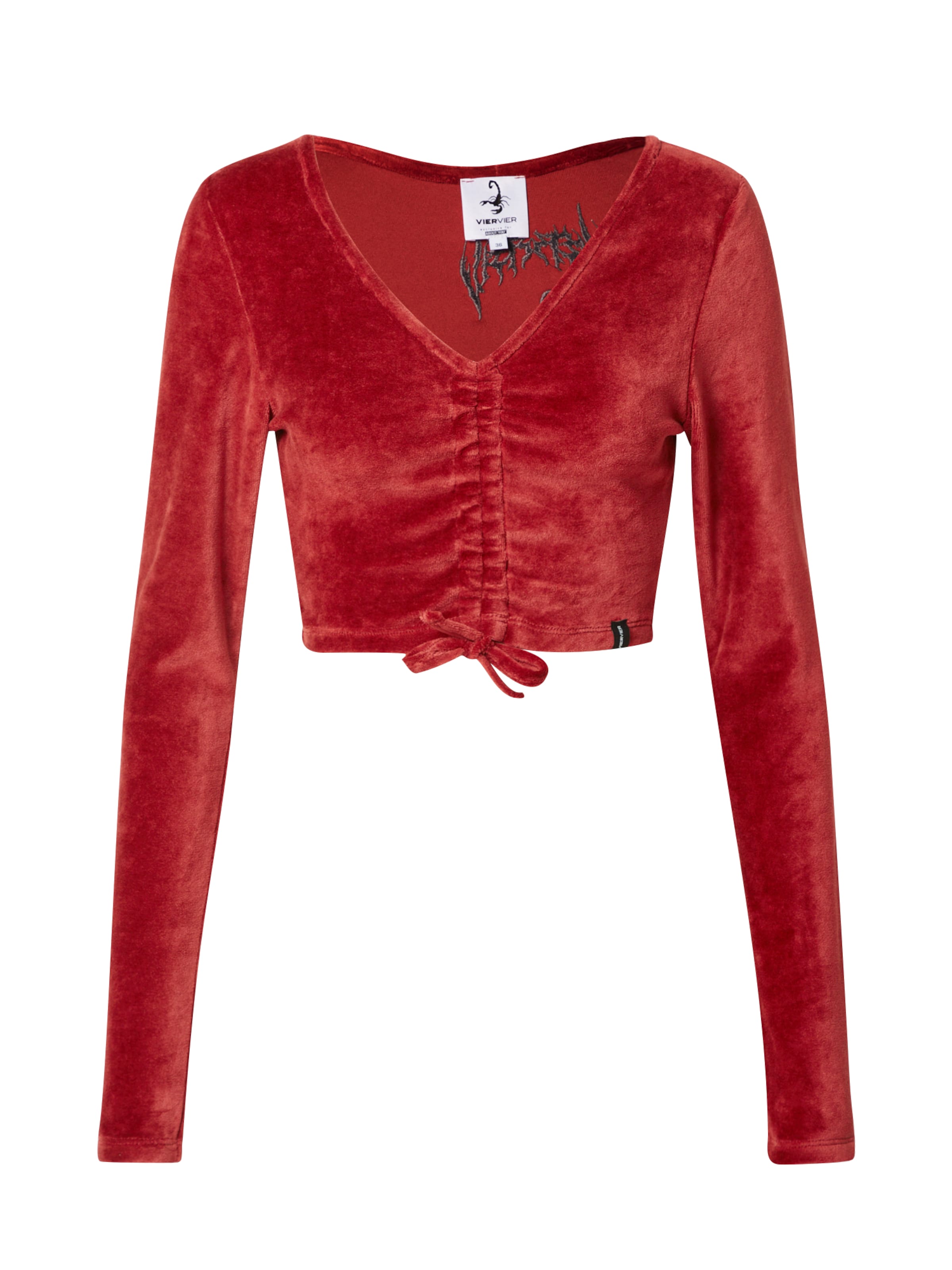 VIERVIER Koszulka 'Joana' w kolorze czerwony: przód