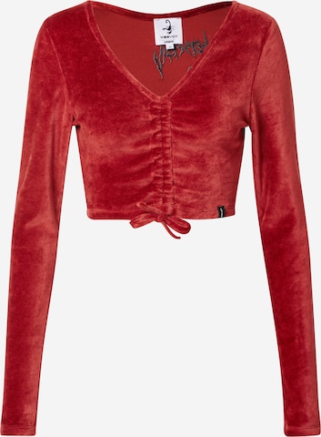 VIERVIER Shirt 'Joana' in Rot: predná strana