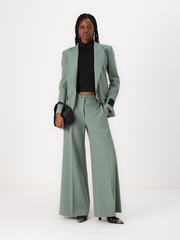 HUGO Wide leg Pantalon 'Havinera' in Groen