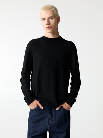 Pull-over Pull&Bear en noir : devant