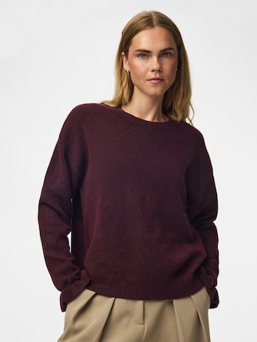 PIECES Pullover 'SALLY' in Rot: Vorderseite