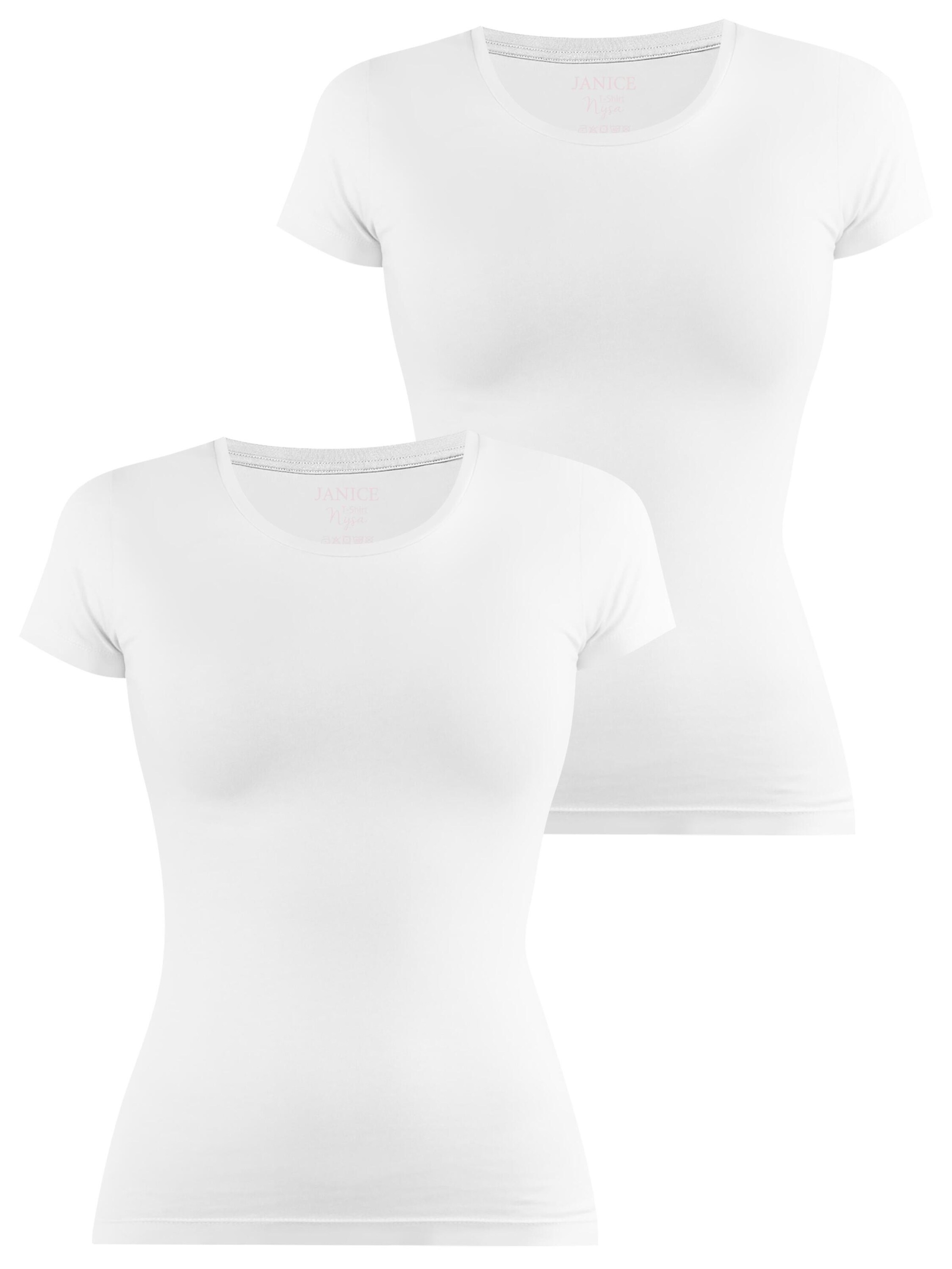 Janice Shirt ' Nysa ' in Wit: voorkant