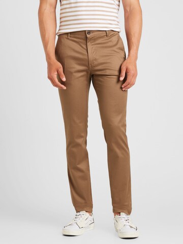 Skinny Pantaloni eleganți de la Dockers pe maro: față