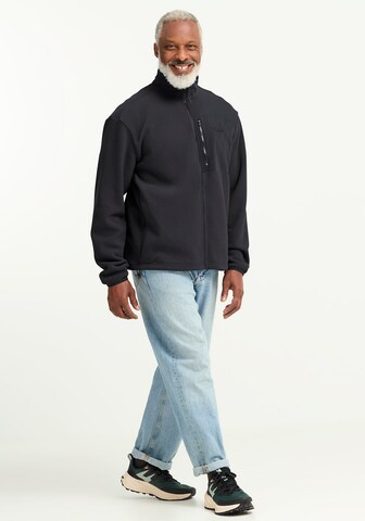 JACK WOLFSKIN Athletic Fleece Jacket in Black